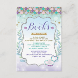 Recepción Sirena trae una tarjeta de libros bajo el mar niña