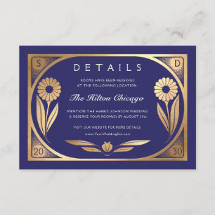 Recepción SOLARA II: Tarjeta de detalles del Boda