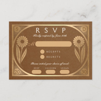 Recepción SOLARA III : Tarjeta RSVP de boda