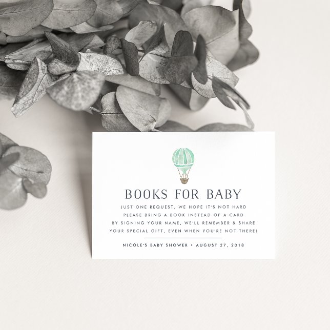 Recepción Solicitud de libro | Tarjeta de inserción de Baby  (Subido por el creador)