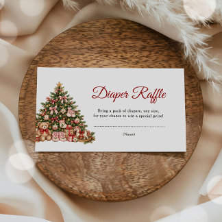 Recepción Sorteo de Pañales del Árbol de Navidad Tarjeta Adj