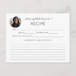 Recepción Su tarjeta de receta personalizada de fotos