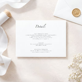 Recepción Suite de Tarjeta de Boda Minimalista de Lujo Moder