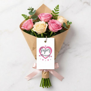 Recepción Super Mamá Tarjeta de Regalo Personalizada Mejor M