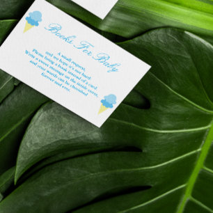 Recepción Tarjeta Baby Shower de crema de hielo de verano pa