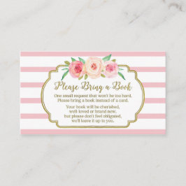 Recepción Tarjeta Baby Shower de solicitud de libro Bandas f