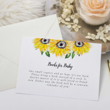 Tarjeta Baby Shower de solicitud de libro de giras