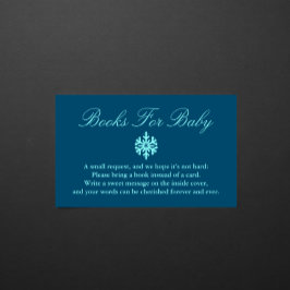 Recepción Tarjeta Baby Shower para bebé copo de nieve para i