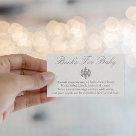 Recepción Tarjeta Baby Shower para bebé copo de nieve para i