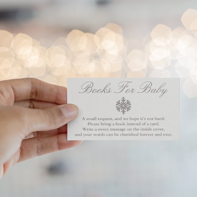 Recepción Tarjeta Baby Shower para bebé copo de nieve para i (Subido por el creador)