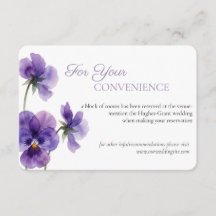 Tarjeta de acompañamiento de boda con estudio de s
