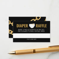 Tarjeta de acompañamiento de boleto de rifa de pañ