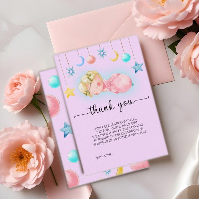 Recepción Tarjeta de agradecimiento a la dulce niña pequeña  (Subido por el creador)