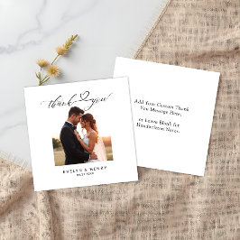 Recepción Tarjeta de agradecimiento al Boda de fotos con gui