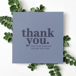 Recepción Tarjeta de agradecimiento | Azul y Navy Minimalist