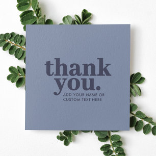 Recepción Tarjeta de agradecimiento Azul y Navy Minimalist