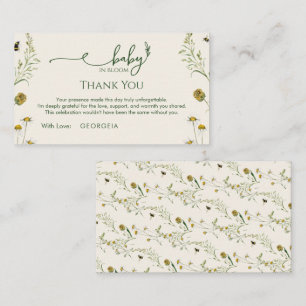 Recepción Tarjeta de agradecimiento Boho Wildflower