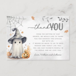 Recepción Tarjeta de agradecimiento de Fantasma de Halloween