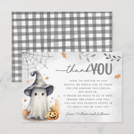 Recepción Tarjeta de agradecimiento de Fantasma de Halloween