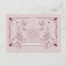 Recepción Tarjeta de agradecimiento de la hija Tarot Baby Sh