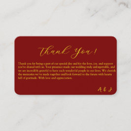 Recepción tarjeta de agradecimiento dorado mandala