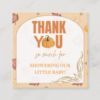 Recepción Tarjeta de agradecimiento para baby shower de cala