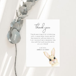 Recepción Tarjeta de agradecimiento para baby shower de cone