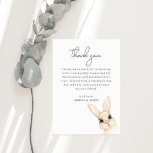 Recepción Tarjeta de agradecimiento para baby shower de cone