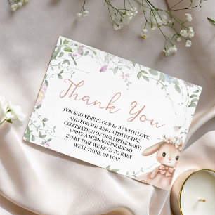 Recepción Tarjeta de agradecimiento para baby shower de Some
