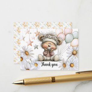 Recepción Tarjeta de agradecimiento para baby shower del osi