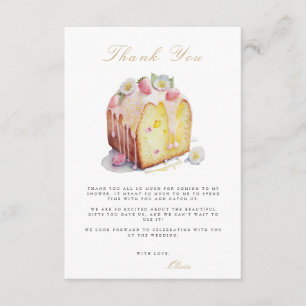 Recepción Tarjeta de agradecimiento para Brunch & Bubbly Bri