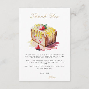 Recepción Tarjeta de agradecimiento para Brunch & Bubbly Bri