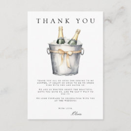 Recepción Tarjeta de agradecimiento para Brunch & Bubbly Bri