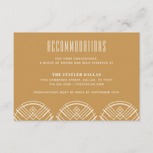 Recepción Tarjeta de alojamiento de boda Deco Scallops - Mar