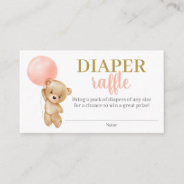 Recepción Tarjeta De Alojamiento De Diaper Raffle Chica De O