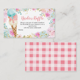 Recepción Tarjeta De Alojamiento De Pastel Ice Cream Undies 