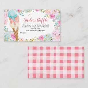 Recepción Tarjeta De Alojamiento De Pastel Ice Cream Undies 