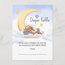 Recepción Tarjeta de alojamiento Ducha de bebé Diaper Raffle