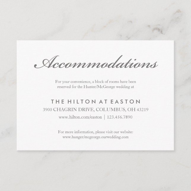 Recepción Tarjeta de alojamiento para Rosa de esbozo en rosa (Anverso)