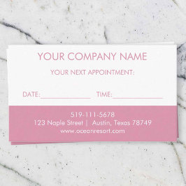 Recepción Tarjeta de artista de maquillaje