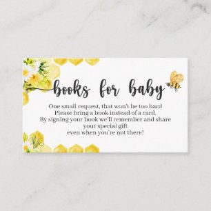 Recepción Tarjeta de Baby Shower Little Honey Bee