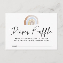Recepción Tarjeta de barrido de barro arco iris Baby Shower 