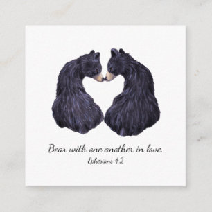 Recepción Tarjeta de Bear en la Escritura de Amor