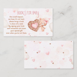 Recepción Tarjeta De Bebé De Baby Shower Rosa