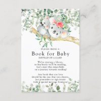 Tarjeta de bebé del libro de Baby Shower para niño