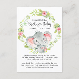 Recepción Tarjeta de bebé para el libro de Baby Shower "Jung