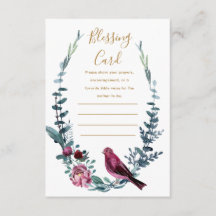 Tarjeta de bendición para madres botánicas tarjeta