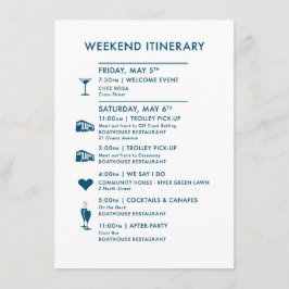 Recepción Tarjeta de bienvenida de Boda de mapas de personal