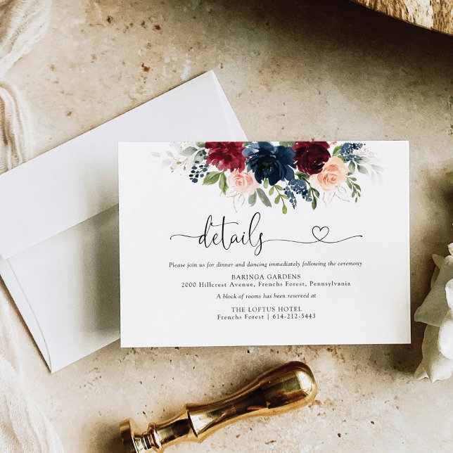Recepción Tarjeta de Boda de Borgoña y Marina (Subido por el creador)