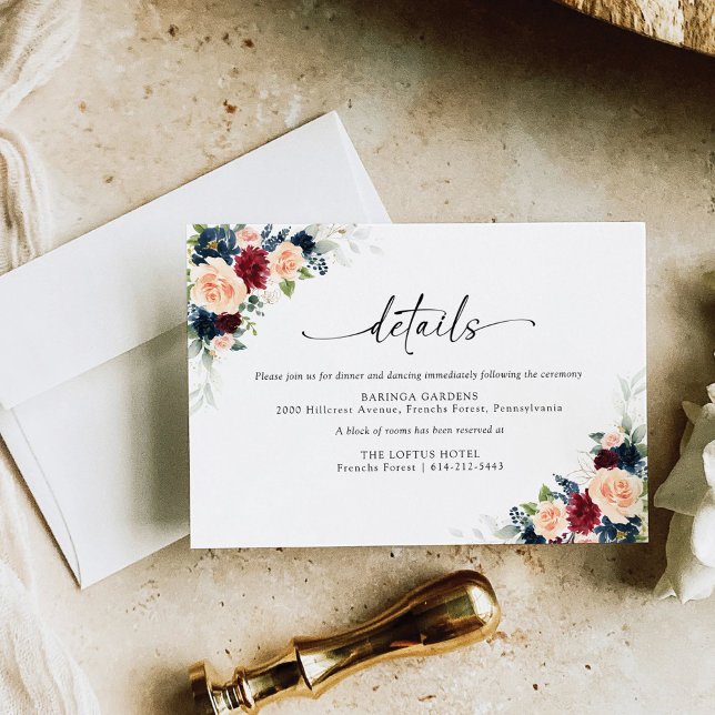Recepción Tarjeta de Boda de Borgoña y Marina (Subido por el creador)